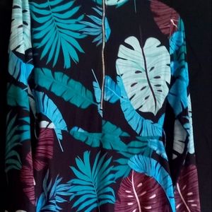 Plus size floral print